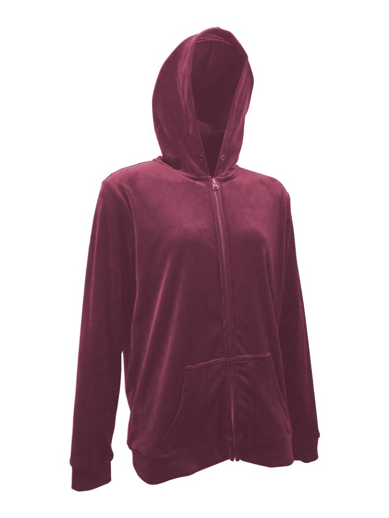 FULL ZIP VELOUR HOODIE JACKET|,|