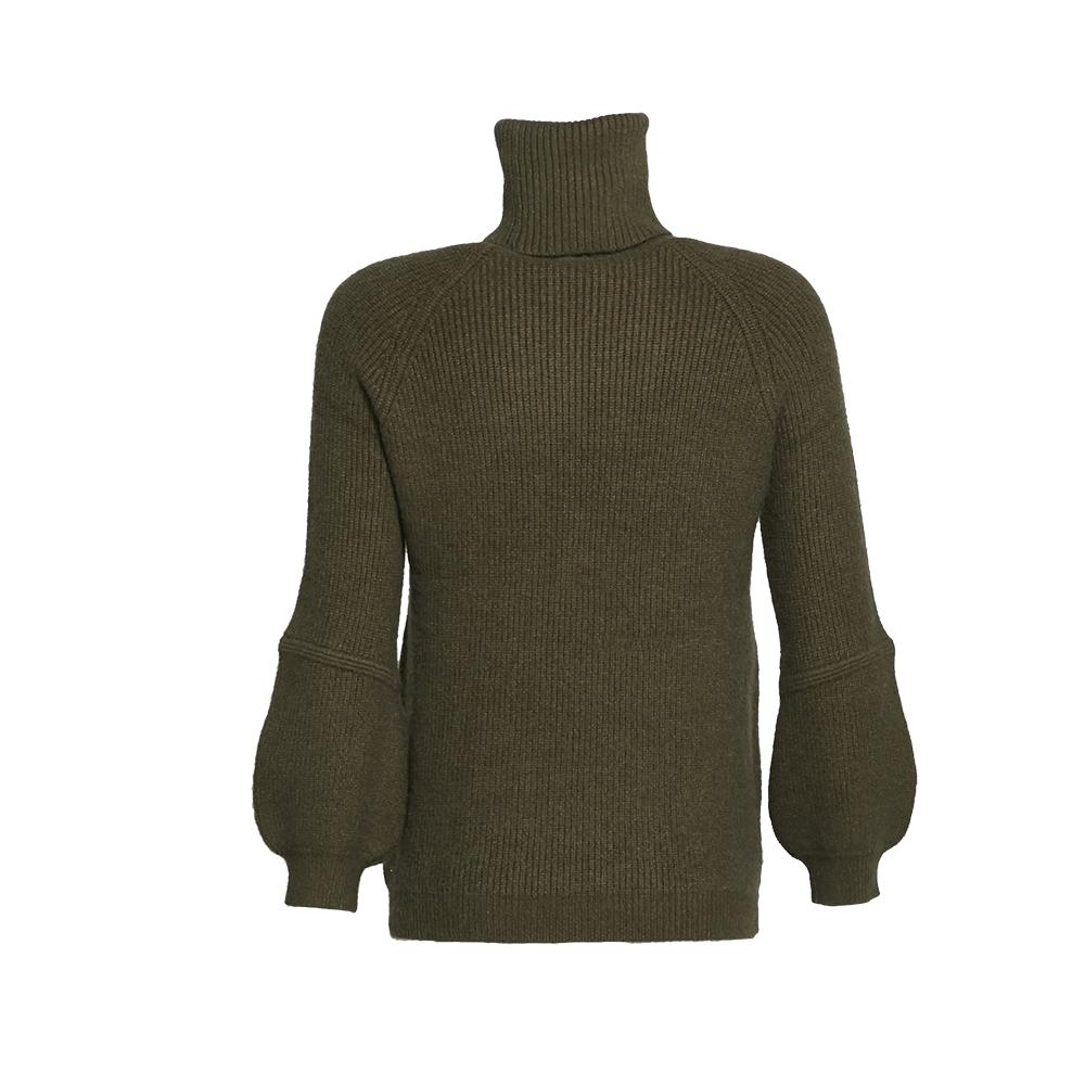 TURTLE NECK KNITTED SWEATER|,|