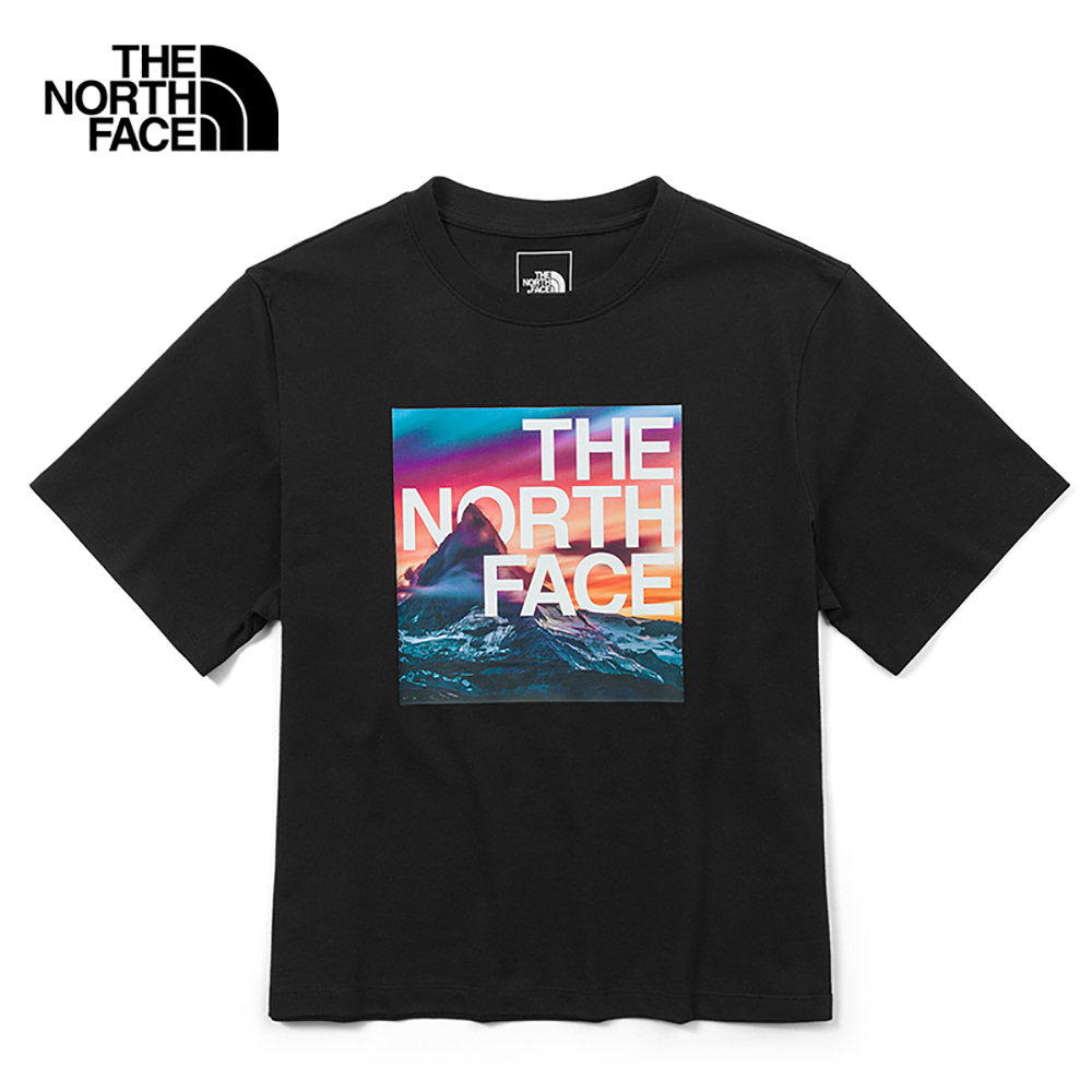 The North Face Women Short Sleeve Box Mountain Tee - TNF Black [Asia Size]|,|