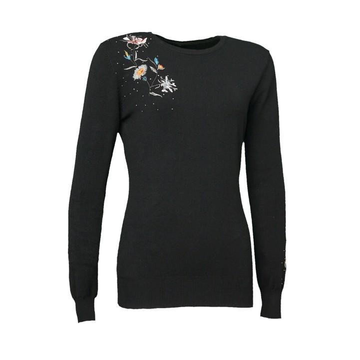 Universal Traveller Women Embroidery Knitted Sweater - KSW8121|,|