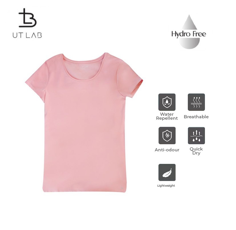 Universal Traveller UT LAB HydroFree Anti-odour Water Resistant T-Shirt Women / Short Sleeve Round Neck Top - T20401|,|