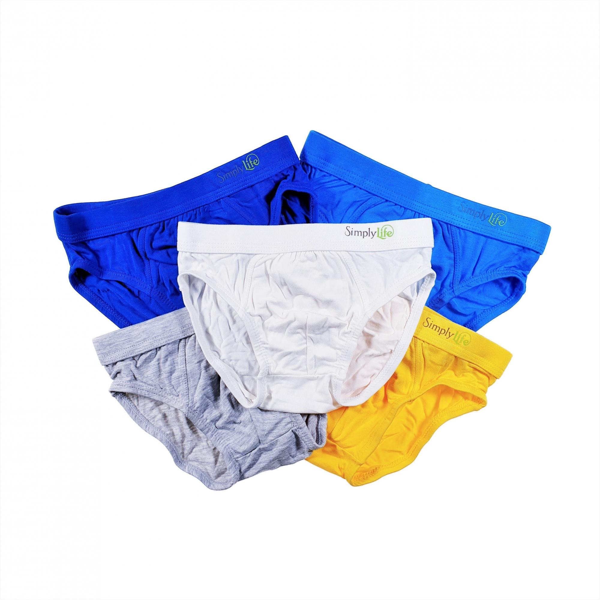 Simply Life - Bamboo - Boys Briefs (5-Pack Set) - Embossed Band|,|