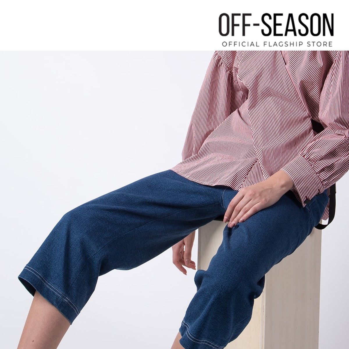 Off Season Clearance XINNATEX Blue Wide Cut Jeans|,|