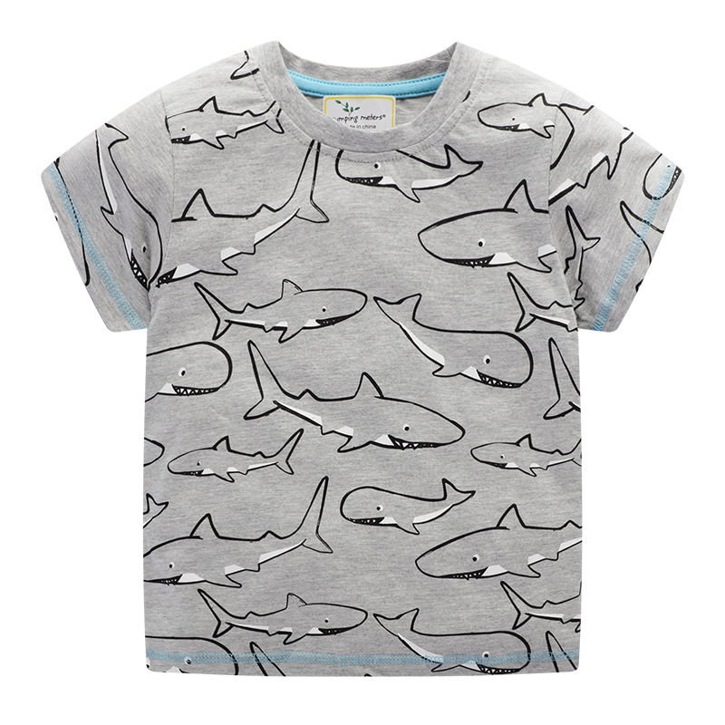 [SG Ready Stock[ JB034 Toddler Boys Grey Sharks Tee T-shirt Top [Little Gems SG] Sz 3T|,|