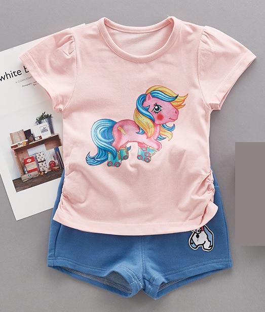 K style Baby pants and T shirt set - Unicorn|,|