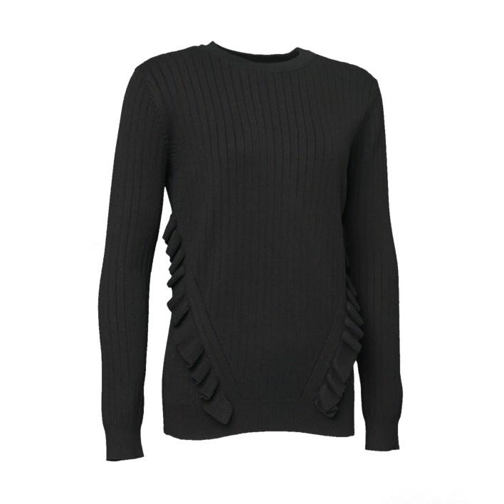 Universal Traveller Women Ruffles Knitted Sweater - KSW8110|,|