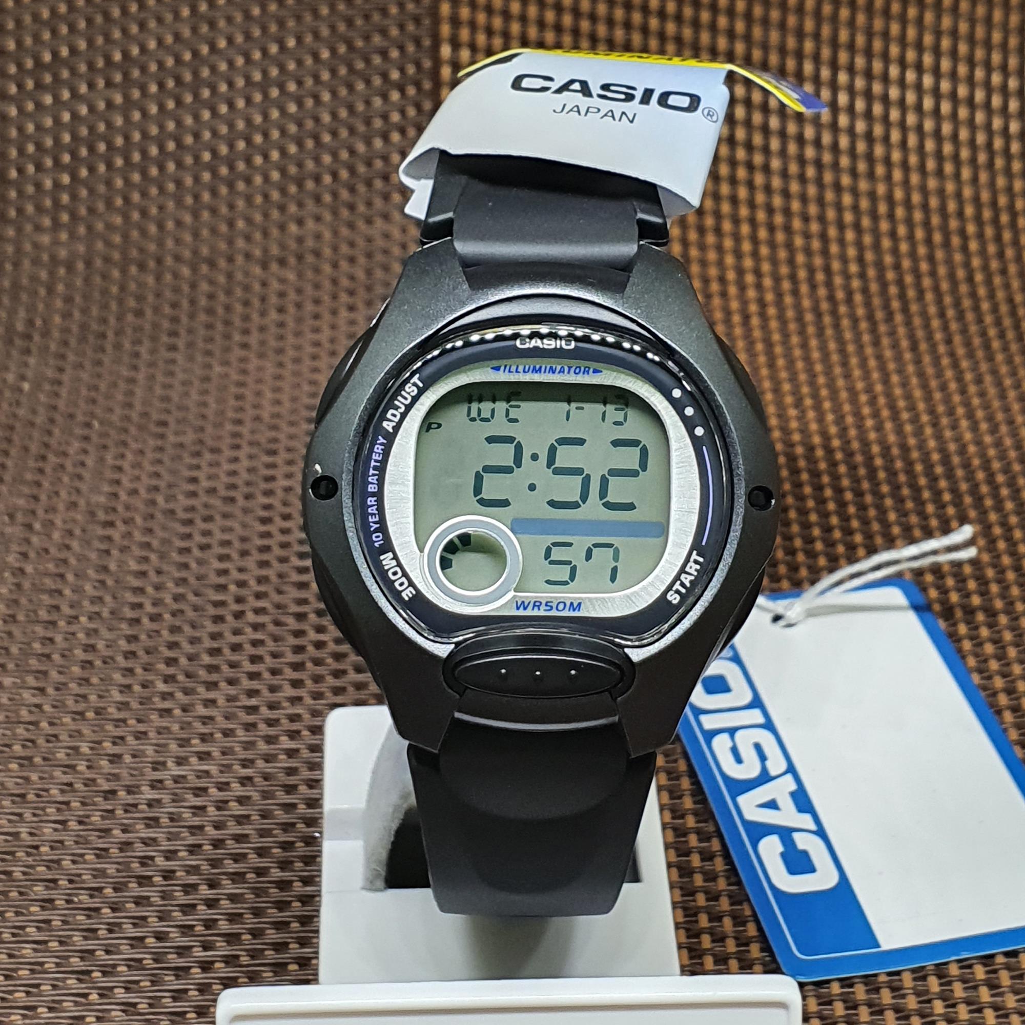 [TimeYourTime] Casio LW-200-1B Ladies Sport Black Resin Band Digital Youth Kids Watch|,|
