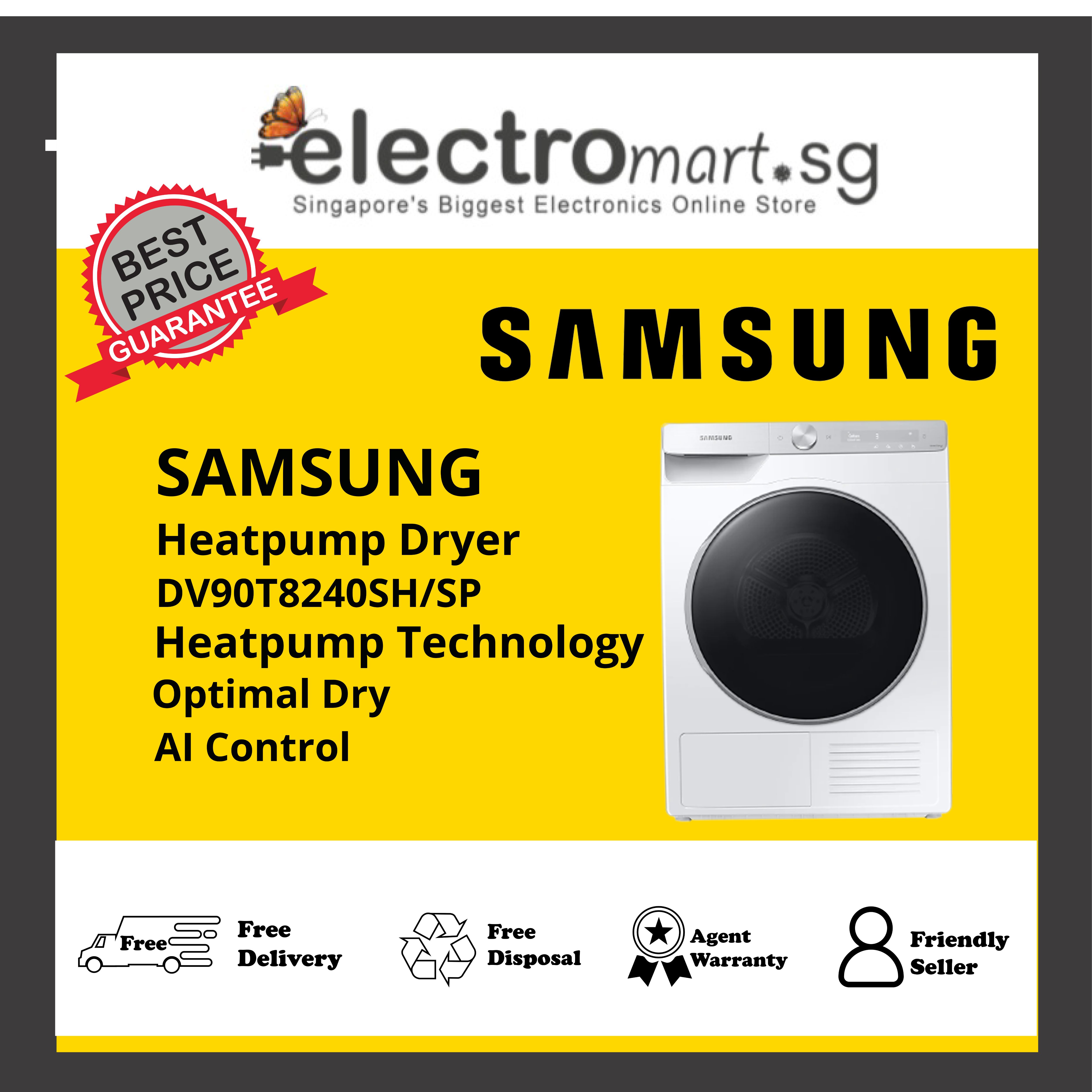 SAMSUNG DV90T8240SH/SP Heatpump Dryer Energy Rating 5 Ticks 9kg|,|