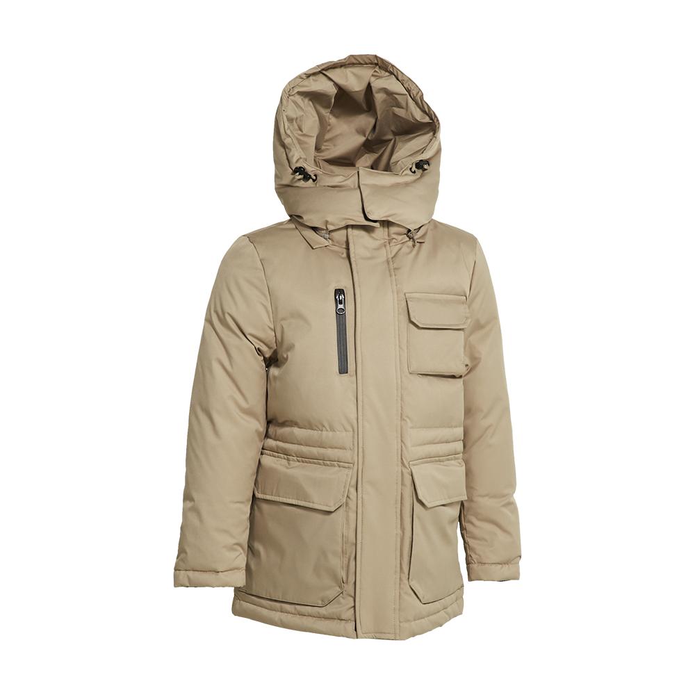 Down Jacket With Contrast Lining|,|