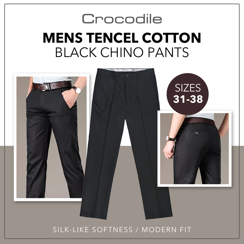 Crocodile Mens Tencel Cotton Chino Pants|,|