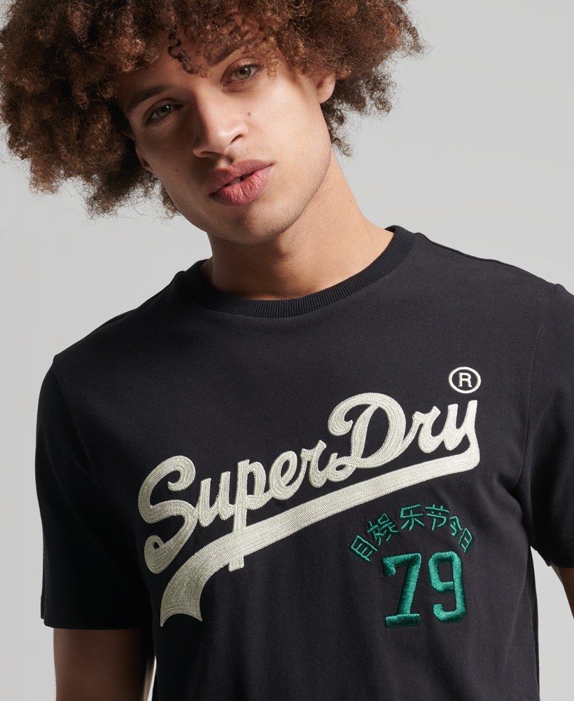 Superdry Vintage Vl Interest Tee-Black|,|
