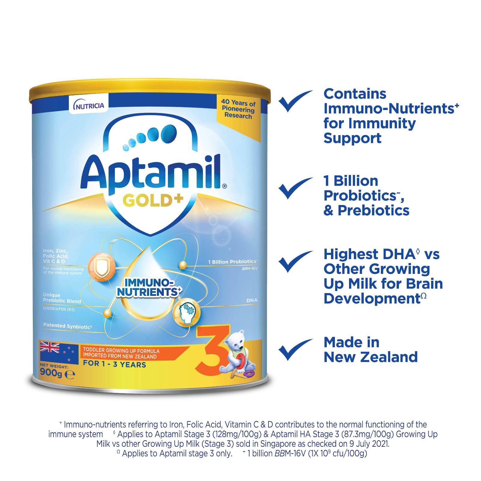 Aptamil GOLD+ STEP 3 900G Milk Powder|,|
