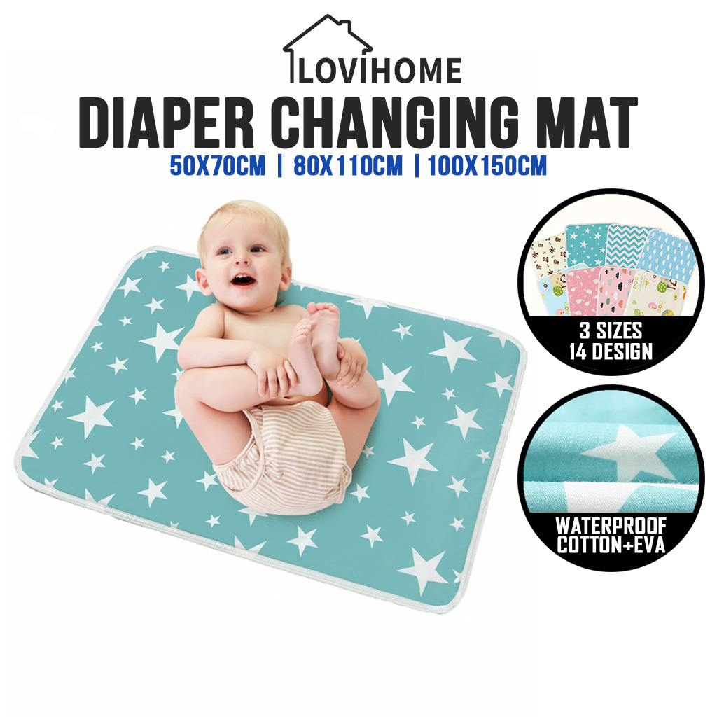 SG WATERPROOF BABY DIAPER CHANGING MAT PAD PROTECTOR ABSORBENT BREATHABLE SENIOR CARE PET PAD MATTRESS BEDSHEET FITTED BED SHEET TABLE RUBBER BOARD BABY COT CRIB INCONTINENCE|,|