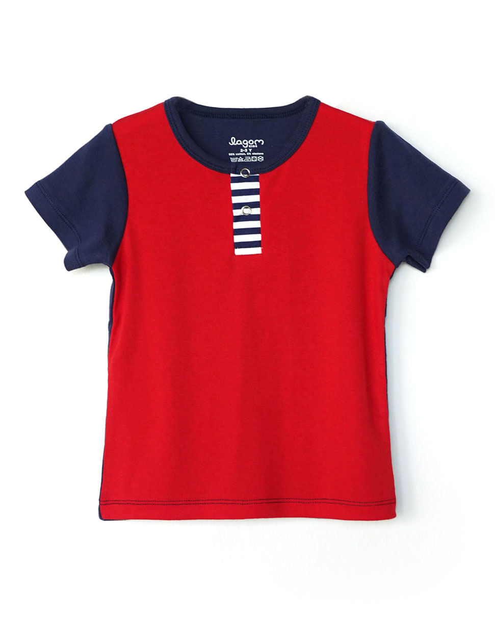 Lagom Kids Fiesta Soft &amp; Comfy Cotton Short Sleeves Boy Tee|,|
