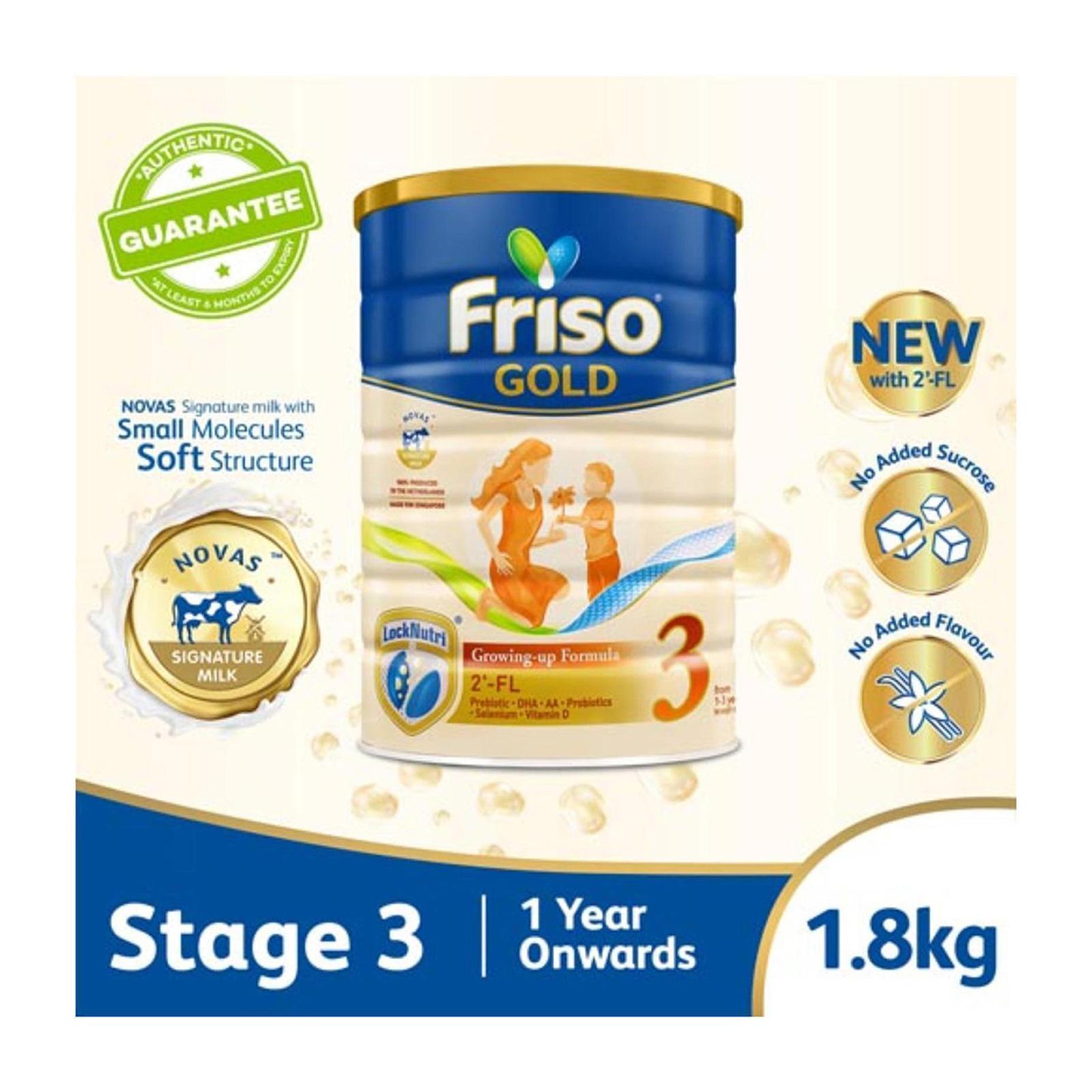 Friso Gold 3 Growing Up Milk with 2&#x27;-FL 1.8KG for Toddler 1+ years Milk Powder|,|