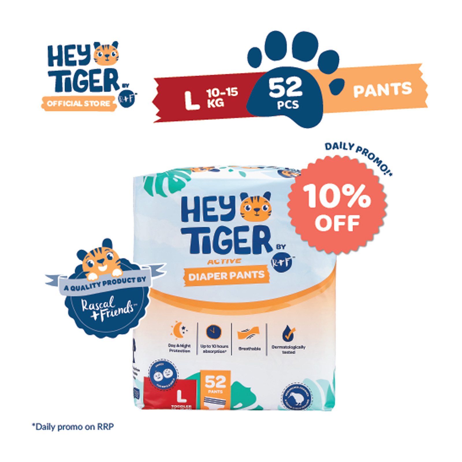 Hey Tiger Pants Diapers L|,|