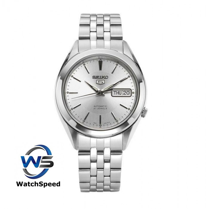 SEIKO 5 SNKL15K1 SNKL15K SNKL15 Stainless Steel Silver Band Automatic Men&#x27;s Watch|,|