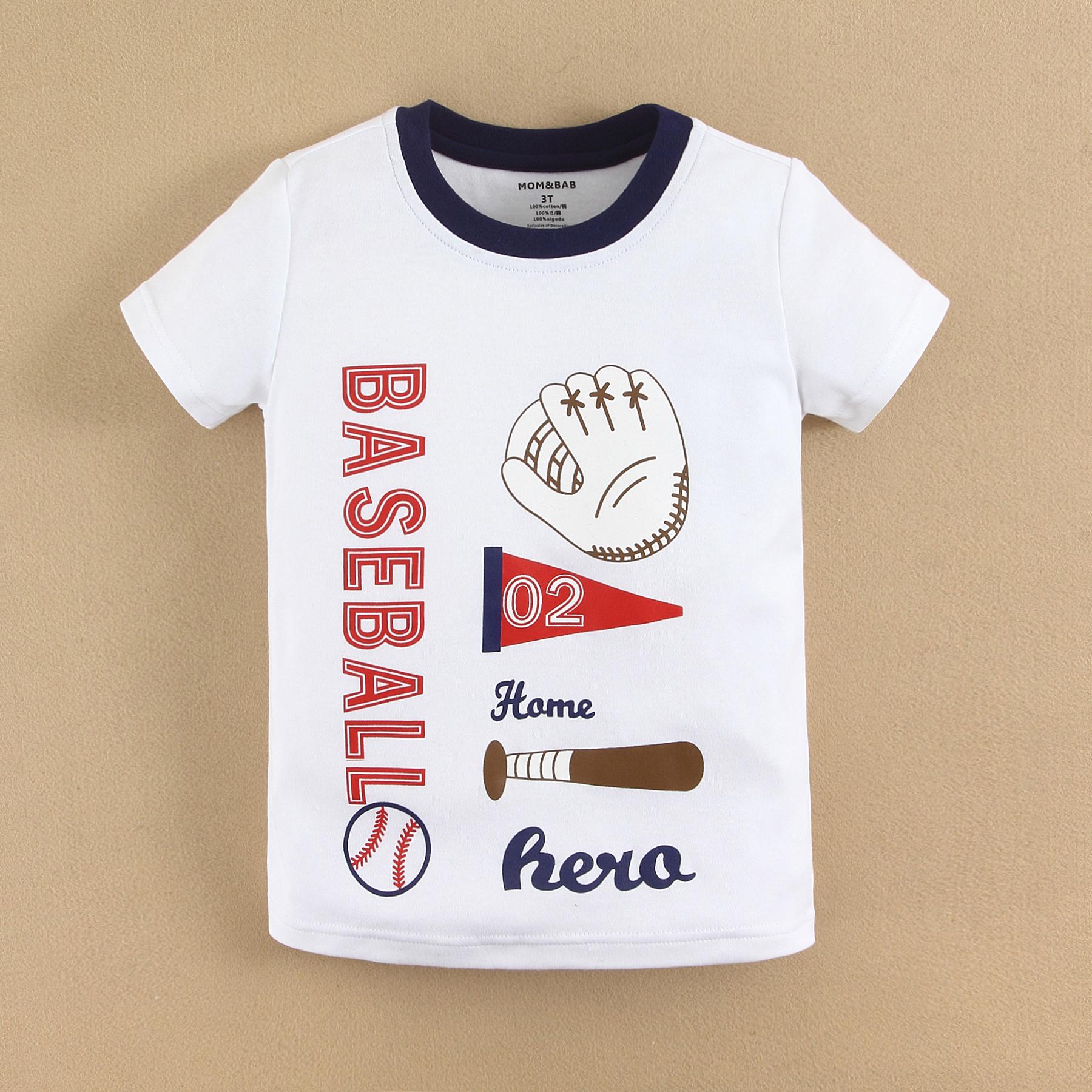 Mom And Bab Baseball Series Boy T shirt size 4T|,|