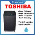 (Bulky) TOSHIBA AW-DUK1300KS 12KG TOP LOAD WASHING MACHINE WITH DIRECT DRIVE INVERTER MOTOR|,|