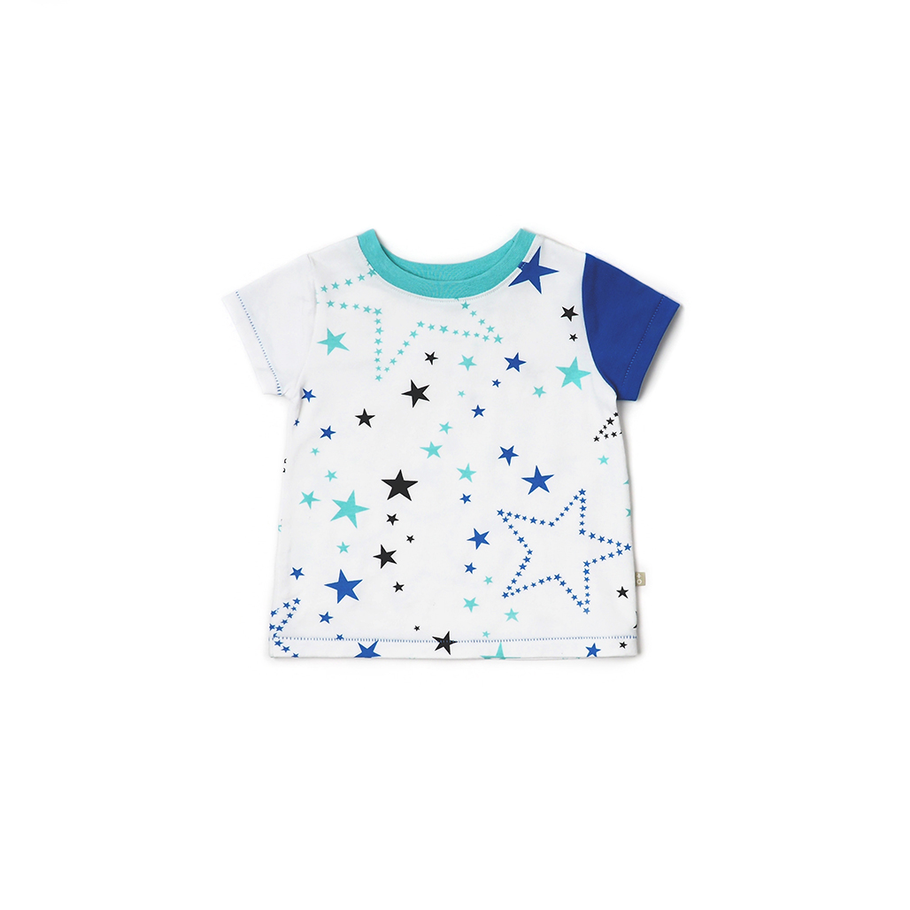 OETEO Starry Gaze Baby Unisex Asymmetrical Tee Christmas Shirt|,|