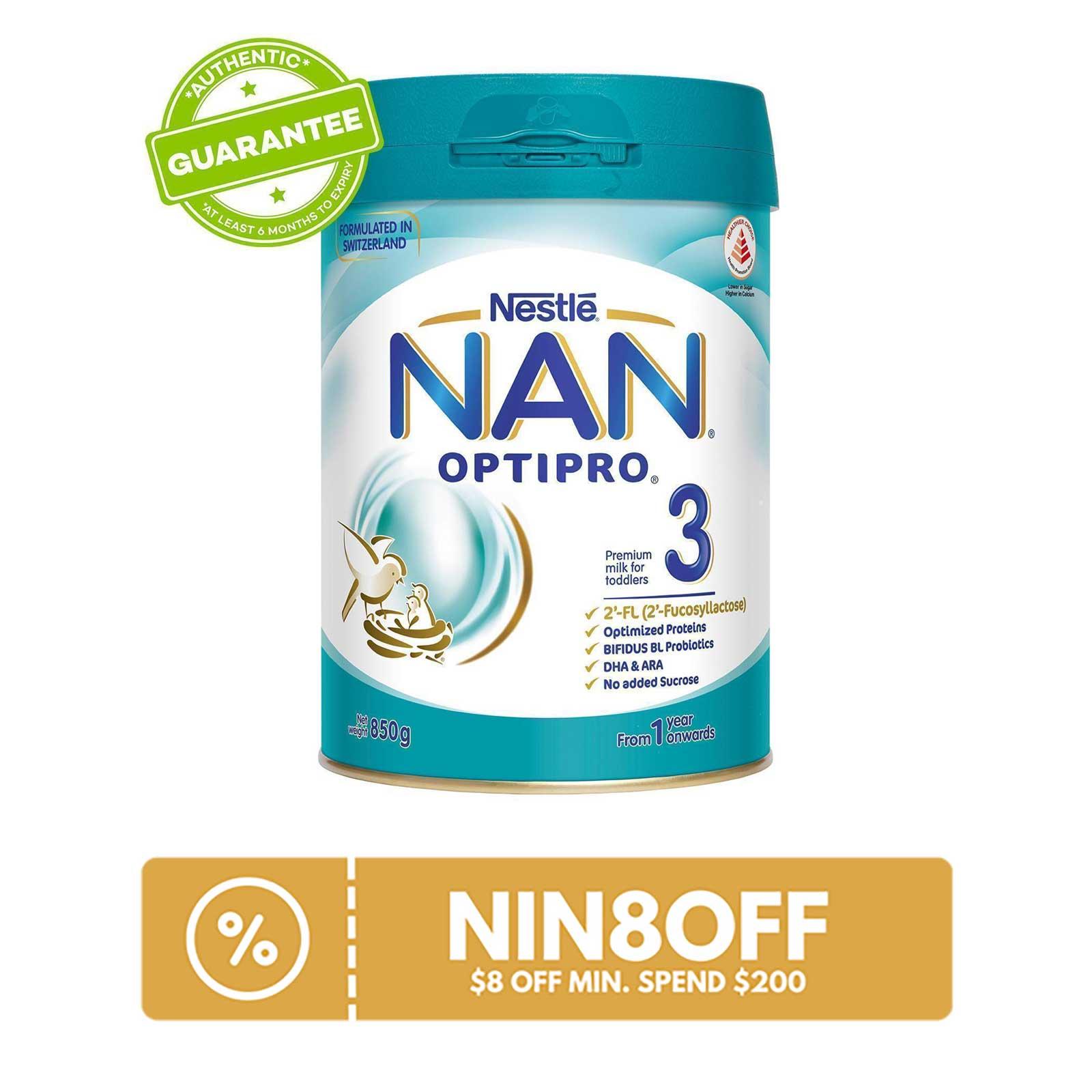 Nestle NAN Optipro Stage 3 Growing Up Milk 850G - From 12 Months|,|