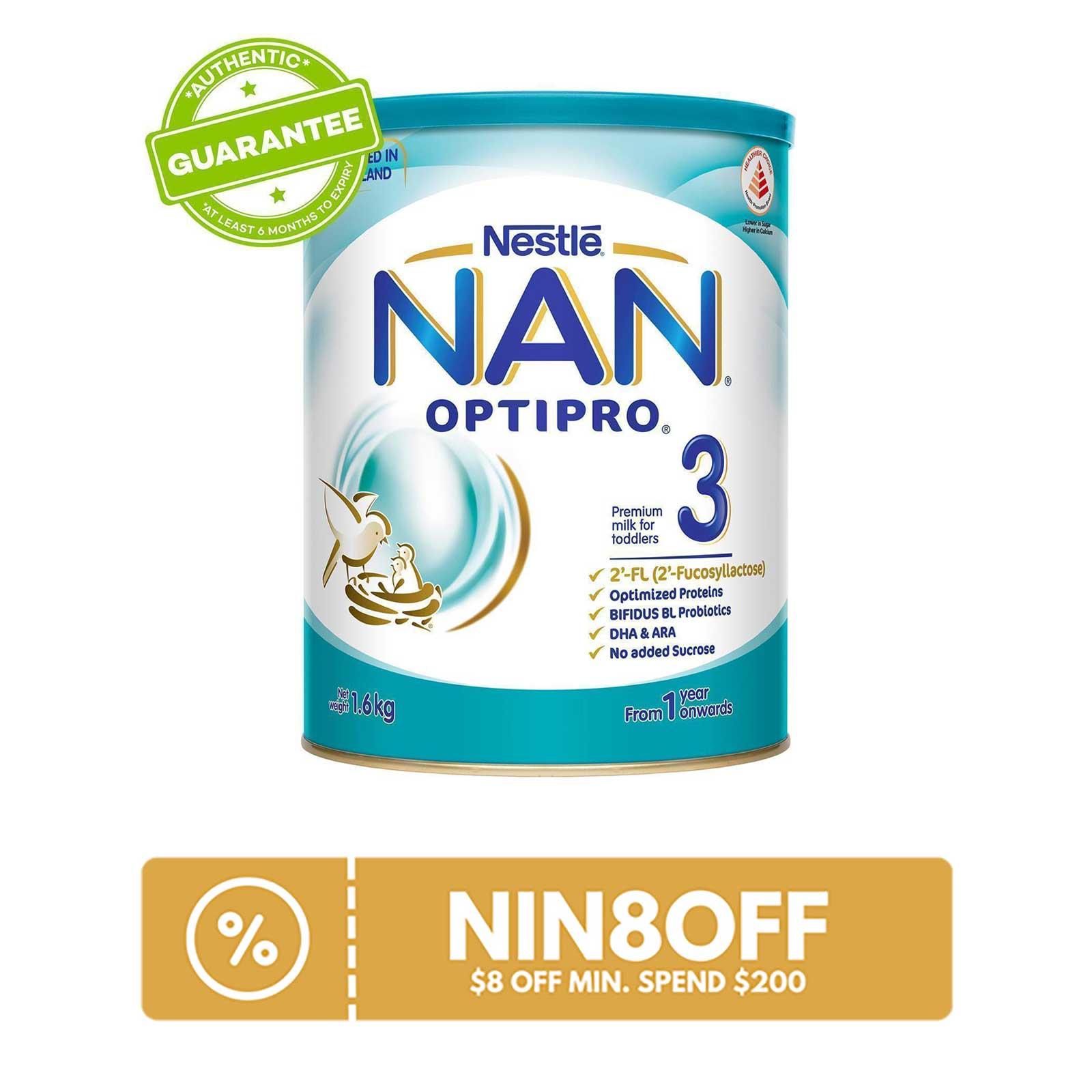 Nestle NAN Optipro Stage 3 Growing Up Milk 1.6KG - From 12 Months|,|