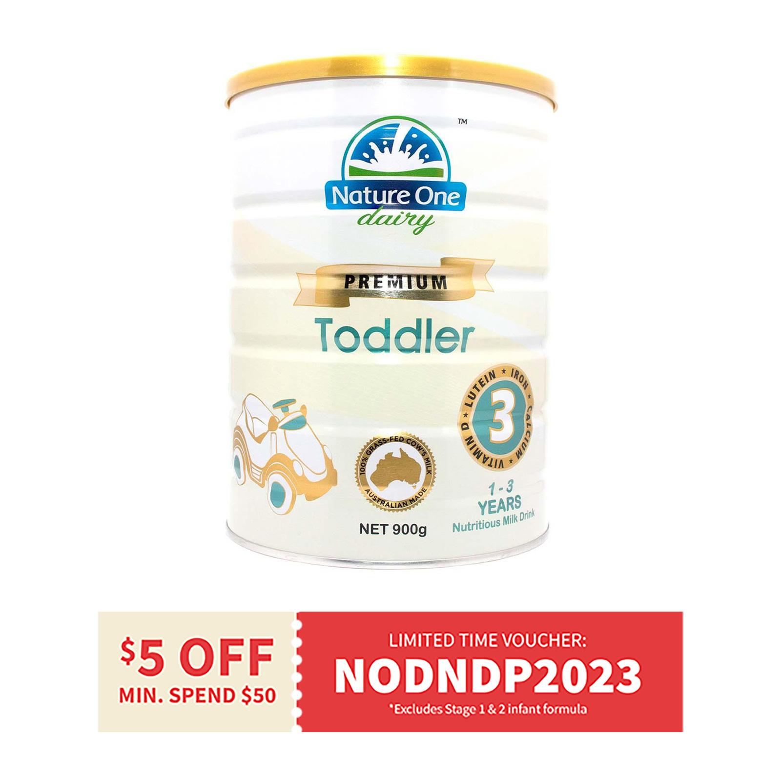 Nature One Dairy Premium Toddler Nutritious Milk Drink Step 3 900G Baby Formula|,|