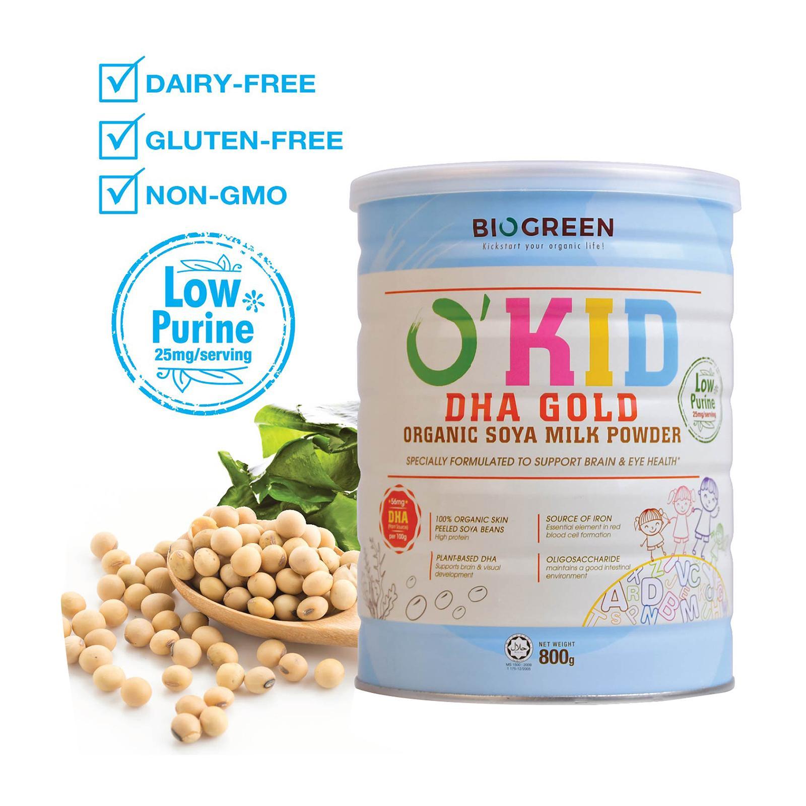 BIOGREEN O&#x27;Kid DHA Gold Organic Soya Milk|,|