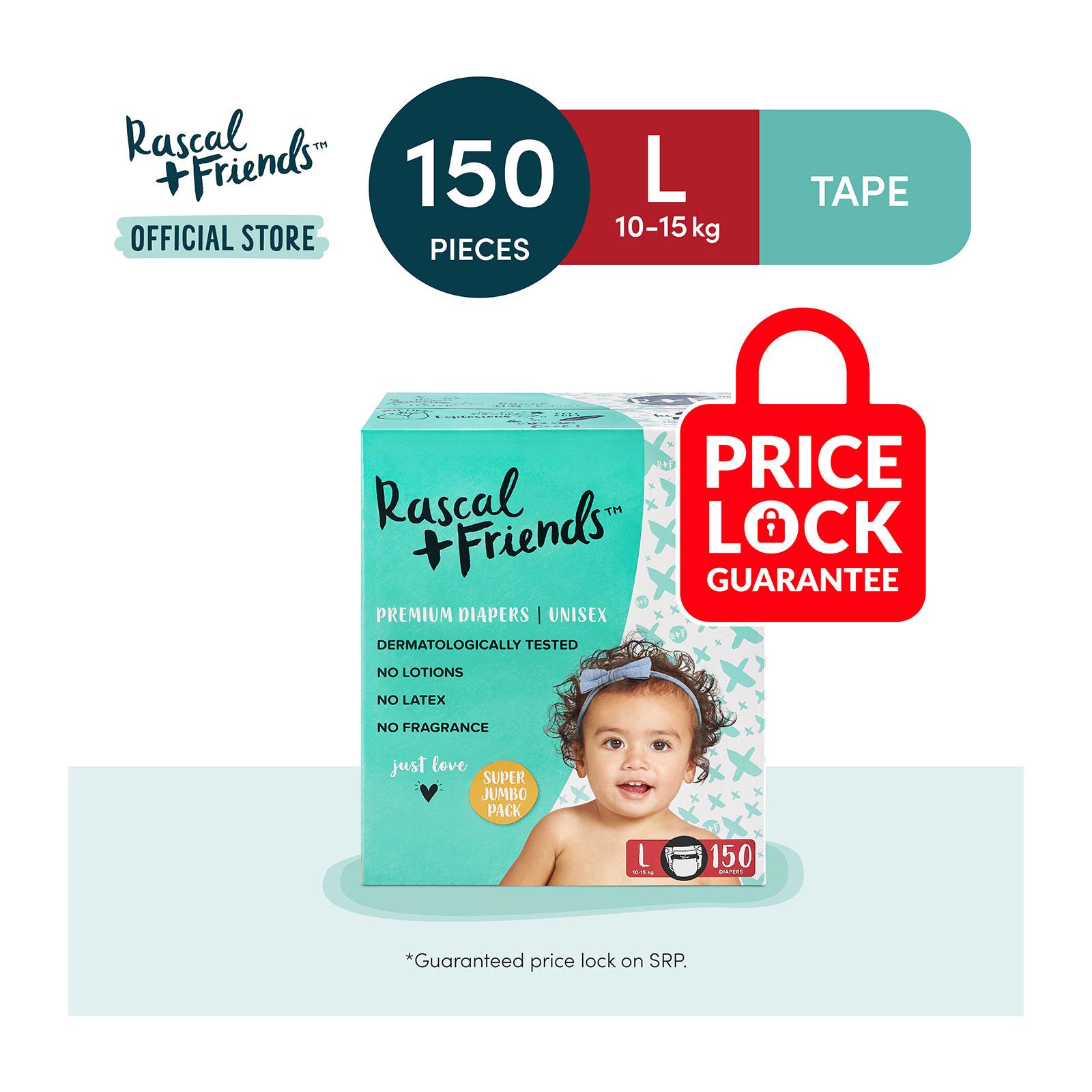 Rascal + Friends Tape Diapers L - Case|,|