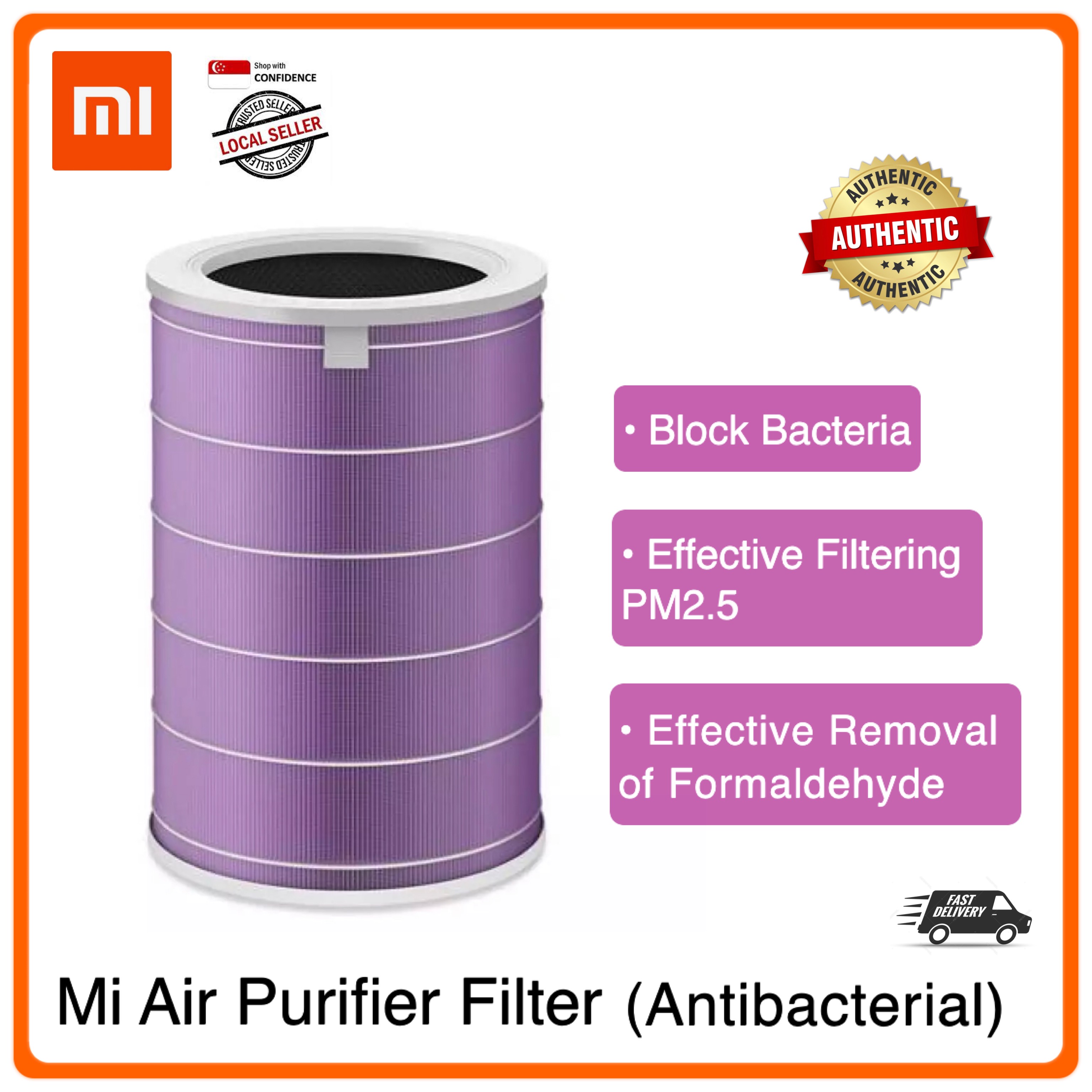 Original Xiaomi Mi Air Purifier Filter [ANTIBACTERIAL] | Compatible with Mi Air Purifier 2 / 2S / 2H / 3C / 3H &amp; Pro|,|