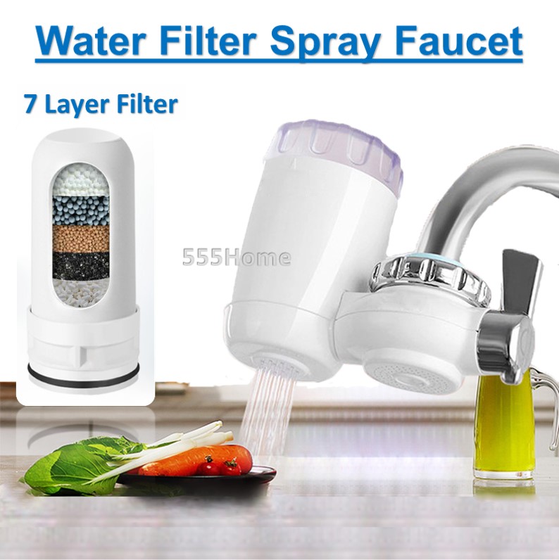 Water Filter Faucet Spray / Tap Water Purifier / Kitchen Bathroom Basin Filters / 7 Layer Filter/SG|,|