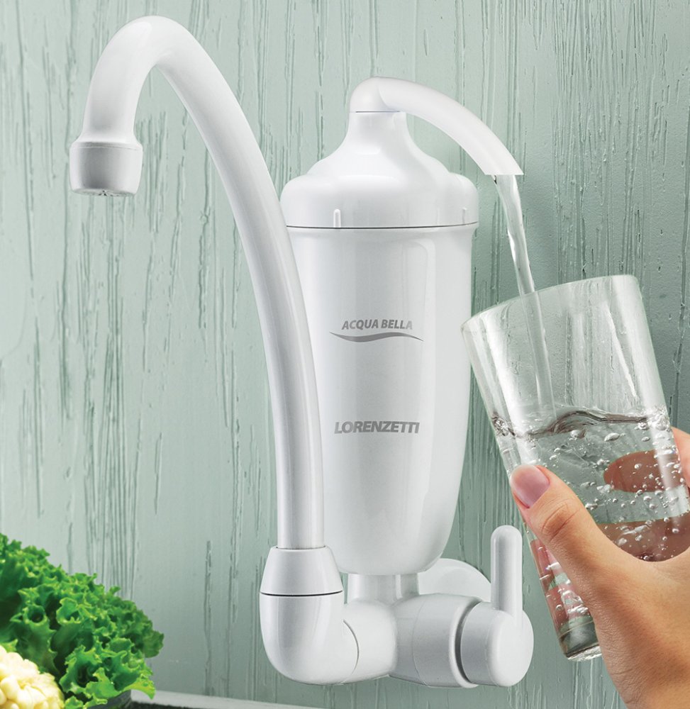 LORENZETTI Acqua Bella Water Filter with Tap Wall Mount (White)|,|